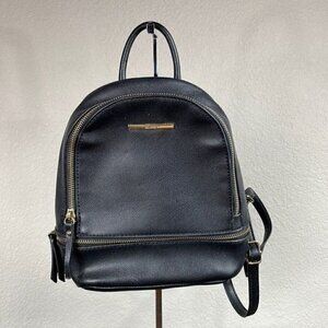Aldo Black Faux Leather Small Mini Backpack Fashion Bag
